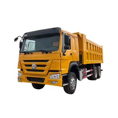 Αριστερό τιμόνι 371HP HOWO 6*4 Χρησιμοποιούμενο φορτηγό απορριμμάτων για την αγορά μεταφορών μηχανικών