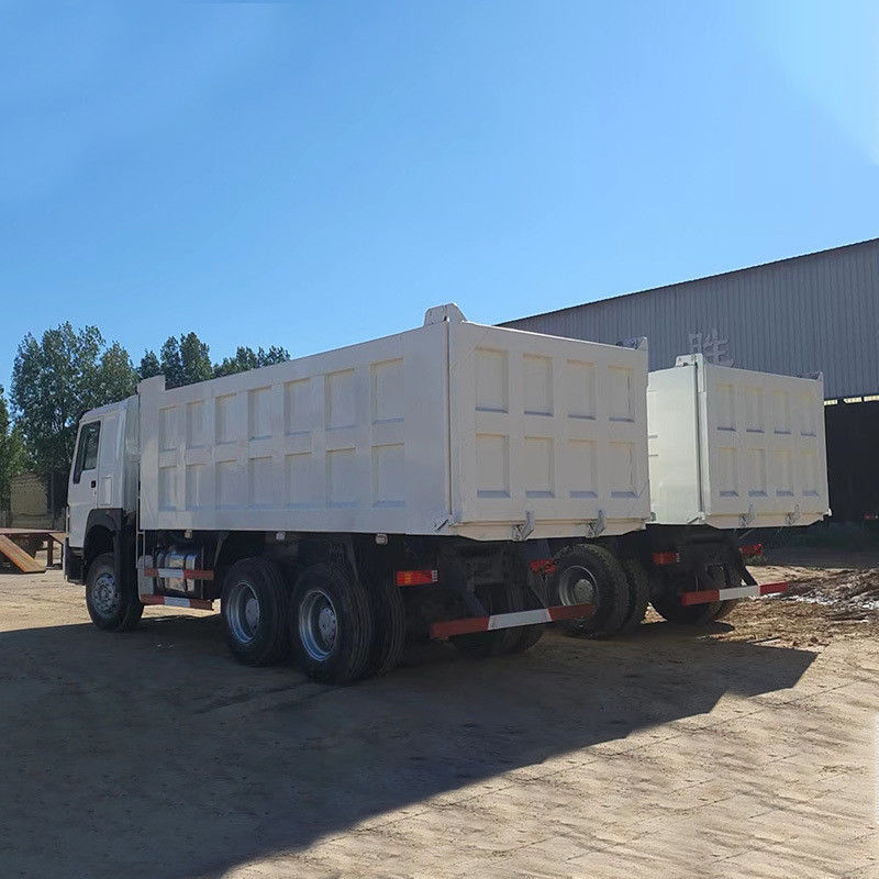 2 Επιστροφή μεταφοράς αυτόματο παράθυρο Sinotruck Howo 371 375 Χρησιμοποιούμενο φορτηγό Tipper φορτηγό Dump Truck