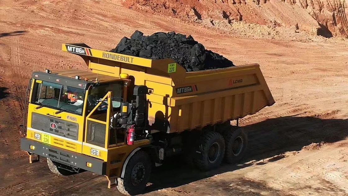 2 Reverse Shift MT60 MT86 MT106 Mining Truck 6X4 60-70 Ton Πληροφοριακό φορτίο Off Road Tipper Truck