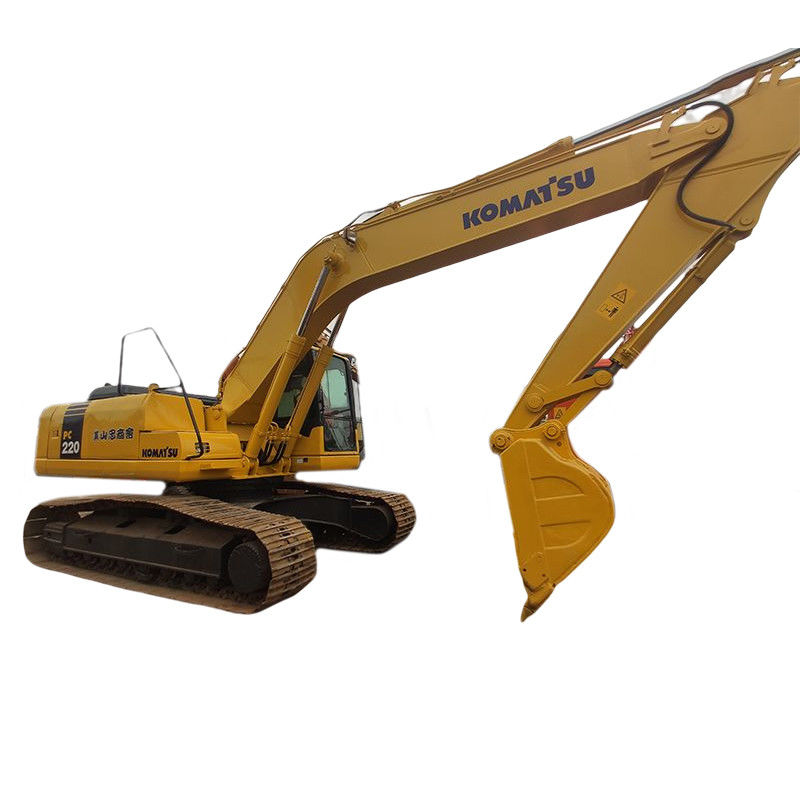 20 τόνων Komatsu PC200 μεταχειρισμένη εκσκαφέας με 2000 ώρες εργασίας και 0.9CBM κουβά