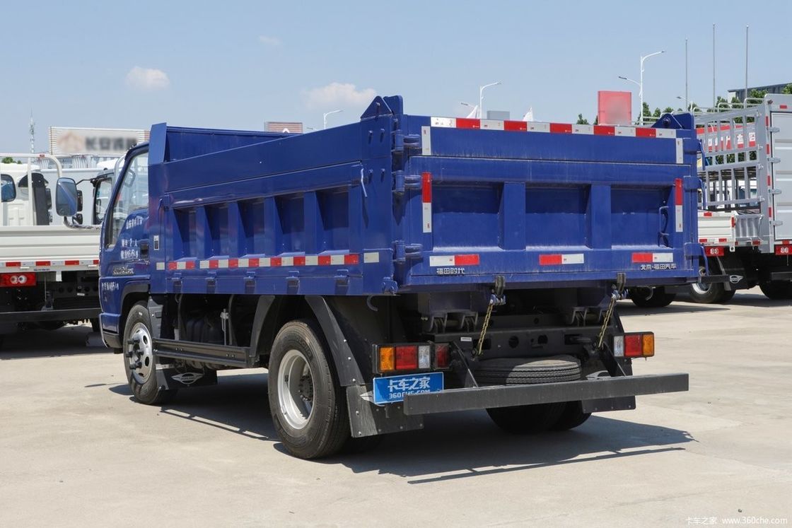 Καύσιμο- 115HP FOTON φορτηγό απορριμμάτων για κατασκευές επιλογή LHD/RHD ≤100L χωρητικότητα δεξαμενής καυσίμου