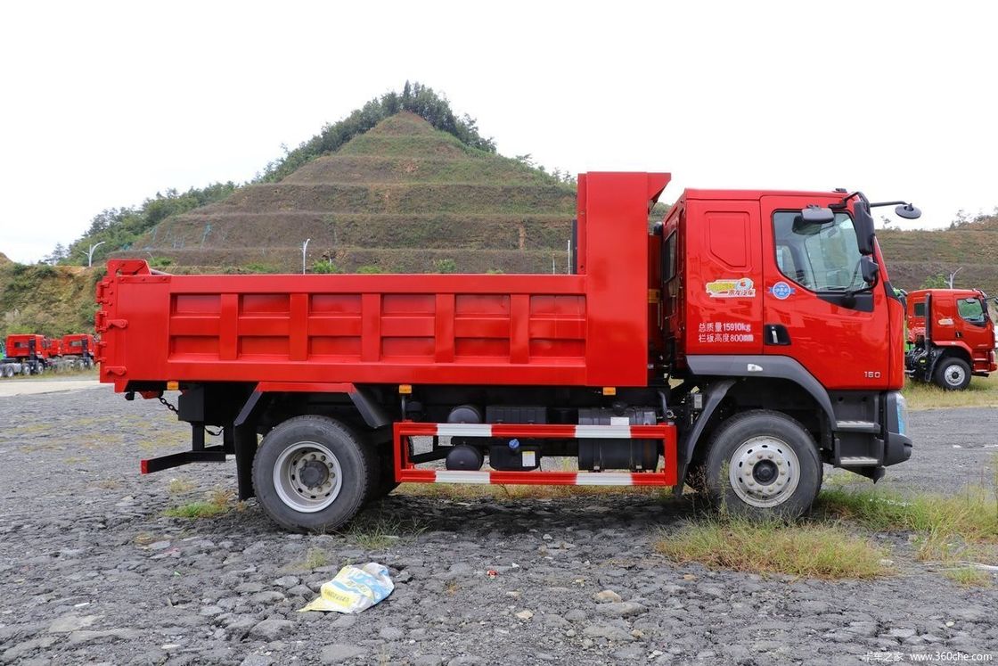 Αντίστροφη αλλαγή αριθμός 2 245HP Dongfeng 4x2 Dump Truck για την κατασκευή 15-20T