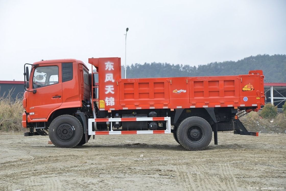 240HP Dongfeng Dump Truck 4x2 αριστερό χειριστήριο 2 επιβάτες τέλεια για κατασκευή
