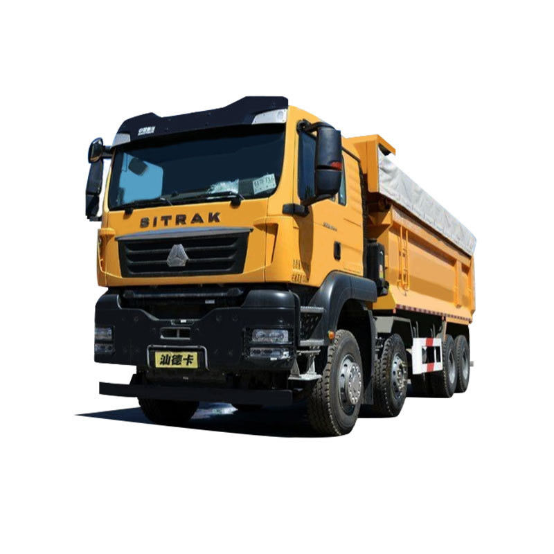 16 τόνων χωρητικότητα φόρτωσης SITRAK G7W 8x4 400HP φορτηγό βυθό με κατεβάστρα χωρίς ρυθμιστικό ταχύτητας