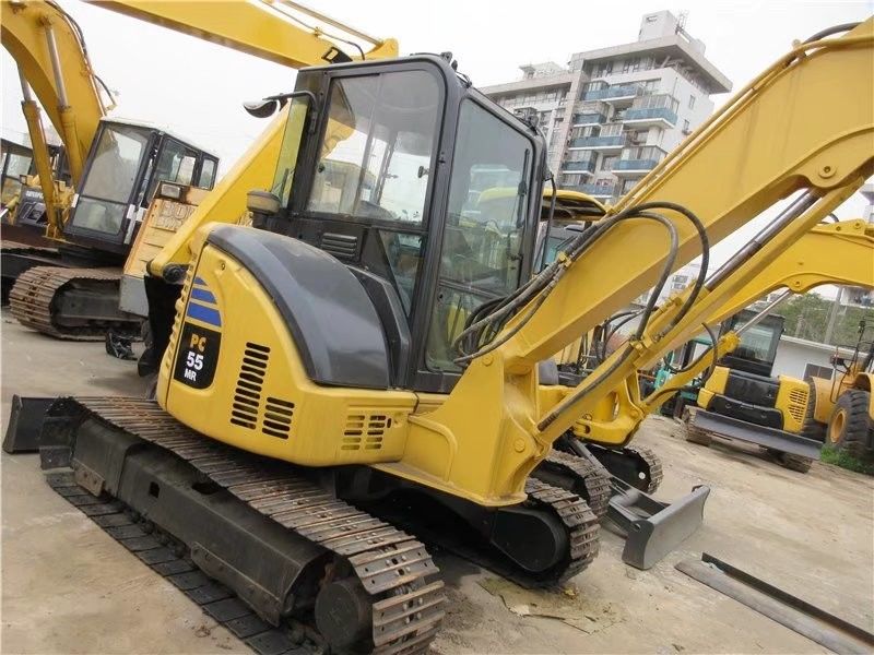 Αρχικό χρώμα Καλή κατάσταση Κομάτσου PC55 Μίνι τροχιά Χρησιμοποιούμενη Εκσκαφέας Caterpillar