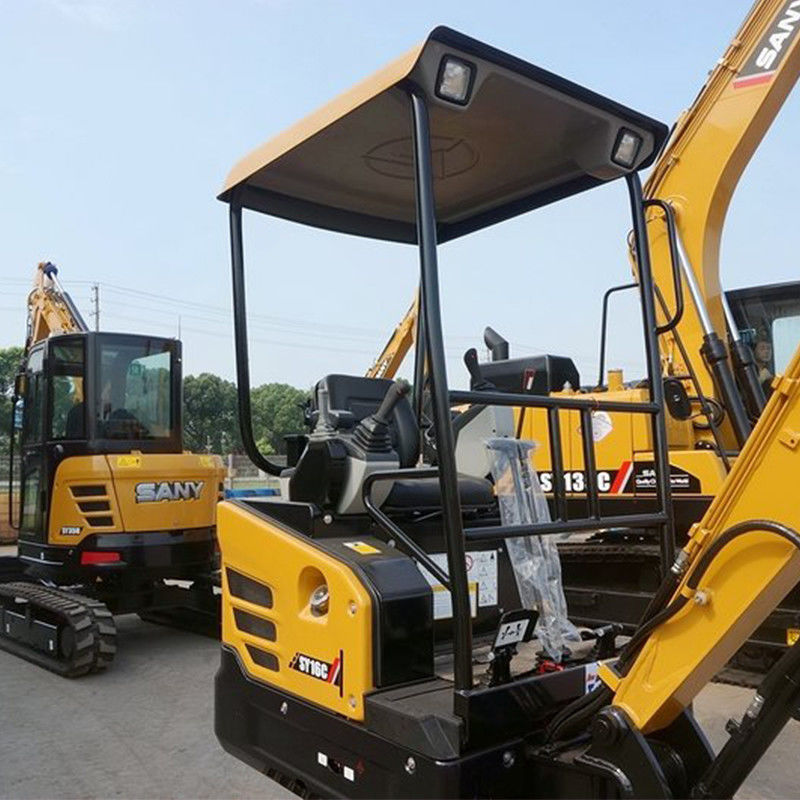 1850kg 1 τόνος SY16C Mini Excavator με κινητήρα Yanmar και μοναδικό σημείο πώλησης
