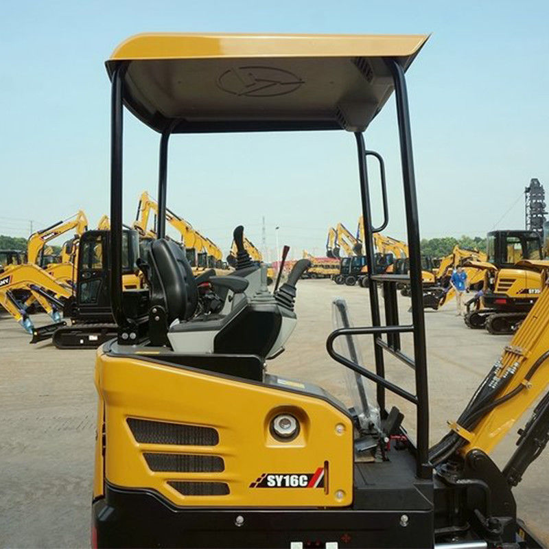 1850kg 1 τόνος SY16C Mini Excavator με κινητήρα Yanmar και μοναδικό σημείο πώλησης
