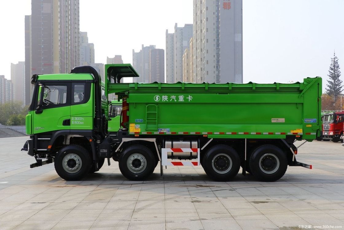 30 τόνων Sinotruk Shacman Dump Truck 340hp 8X4 Τάκκος δεξαμενής φορτίου 6.2-8m FAST 10JSD180 μετάδοση