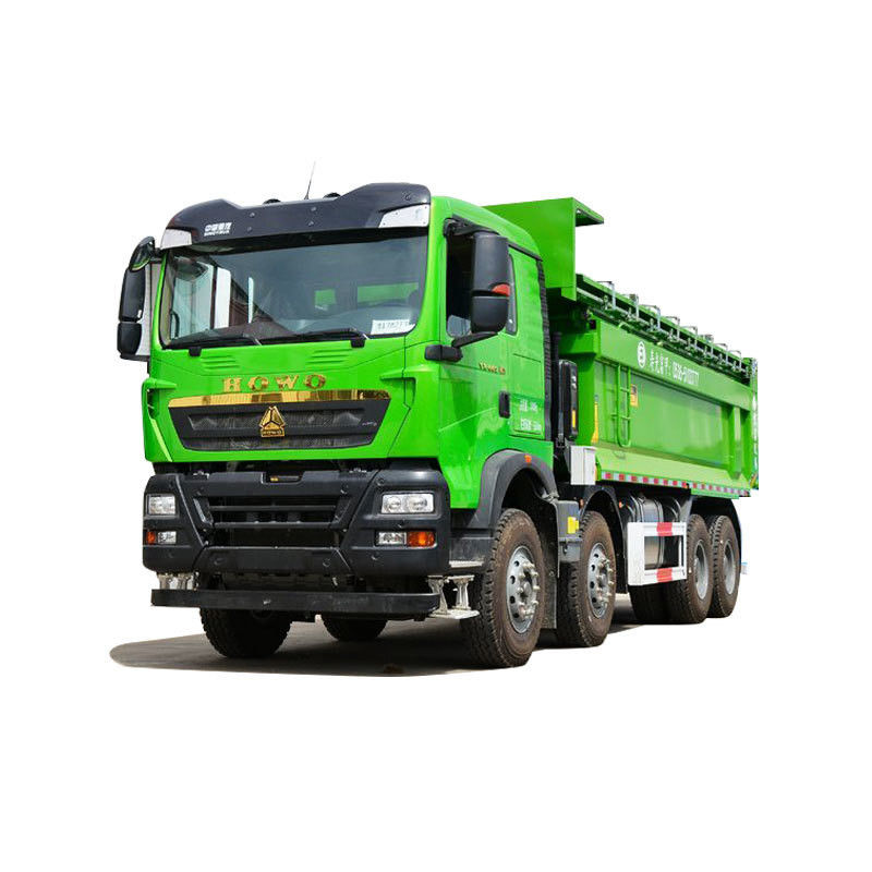 2016-2018 Χρησιμοποιούμενο φορτηγό Howo Tipper 8x4 Οδήγηση φορτηγών σκουπιδιών χωρίς πίσω κάμερα