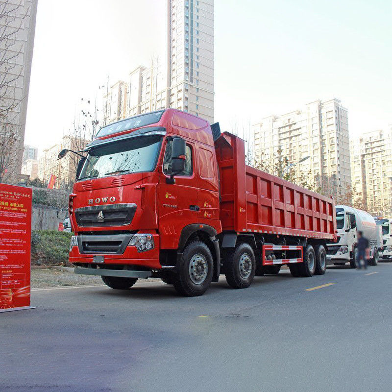 HOWO Sinotruck 8*4 Drive Dump Truck για Μηχανικές Μεταφορές Εγχειρησιακό κλιματιστικό