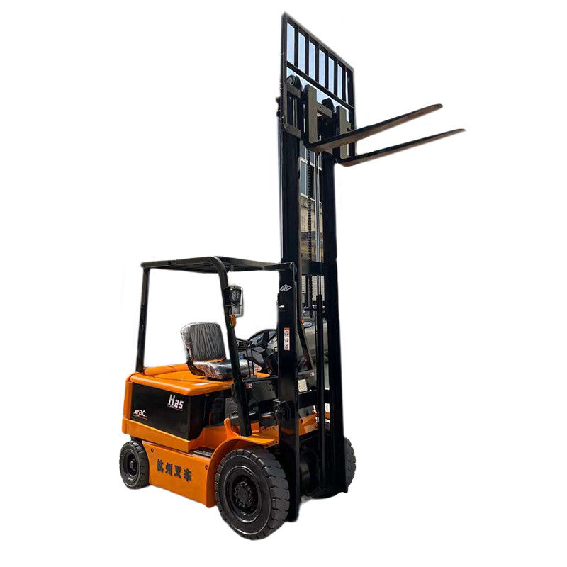 Non-slip Off-road Tire 2 Doors 2.5ton Electric Forklift with 2500 kg Weight Μεταφορτωμένο με ηλεκτρικό φορτηγό