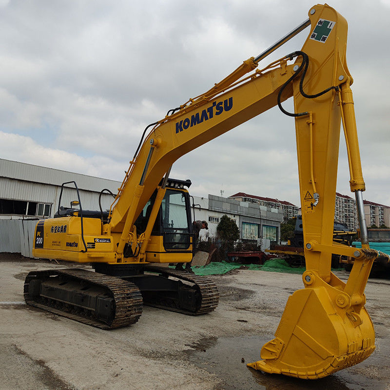 20 τόνων Komatsu PC 200 Ιαπωνία Χρησιμοποιούμενος εξορυκτής με και 3.1/4.2/5.5km/h Ταχύτητα πορείας