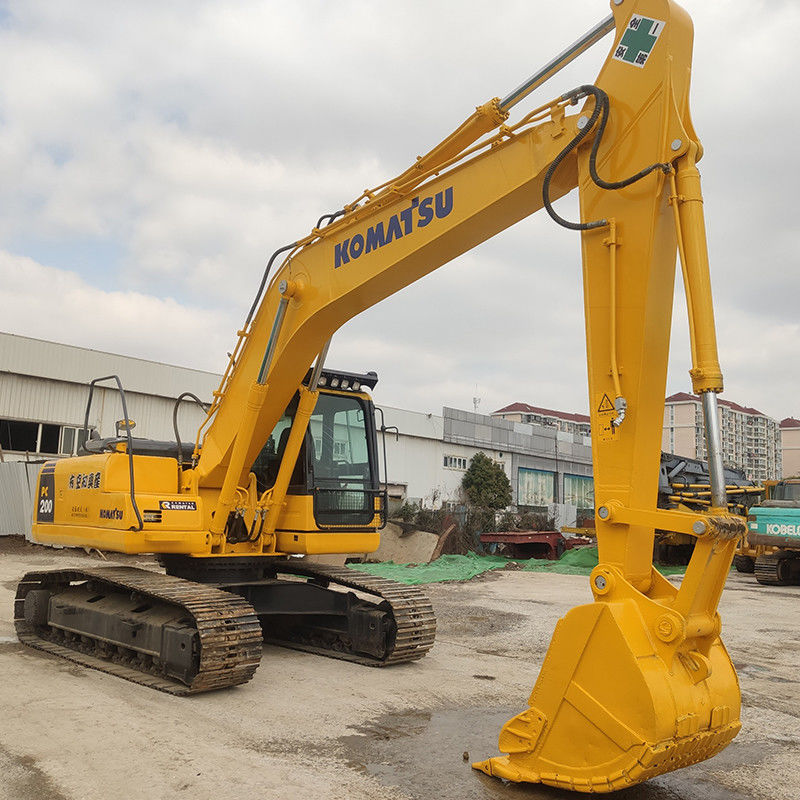 20 τόνων Komatsu PC 200 Ιαπωνία Χρησιμοποιούμενος εξορυκτής με και 3.1/4.2/5.5km/h Ταχύτητα πορείας