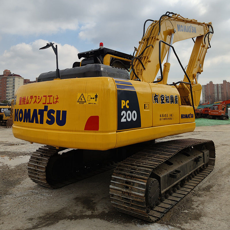 20 τόνων Komatsu PC 200 Ιαπωνία Χρησιμοποιούμενος εξορυκτής με και 3.1/4.2/5.5km/h Ταχύτητα πορείας