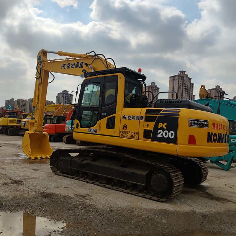20 τόνων Komatsu PC200-8 Χρησιμοποιούμενη εκσκαφέας με 90% υδραυλική βαλβίδα