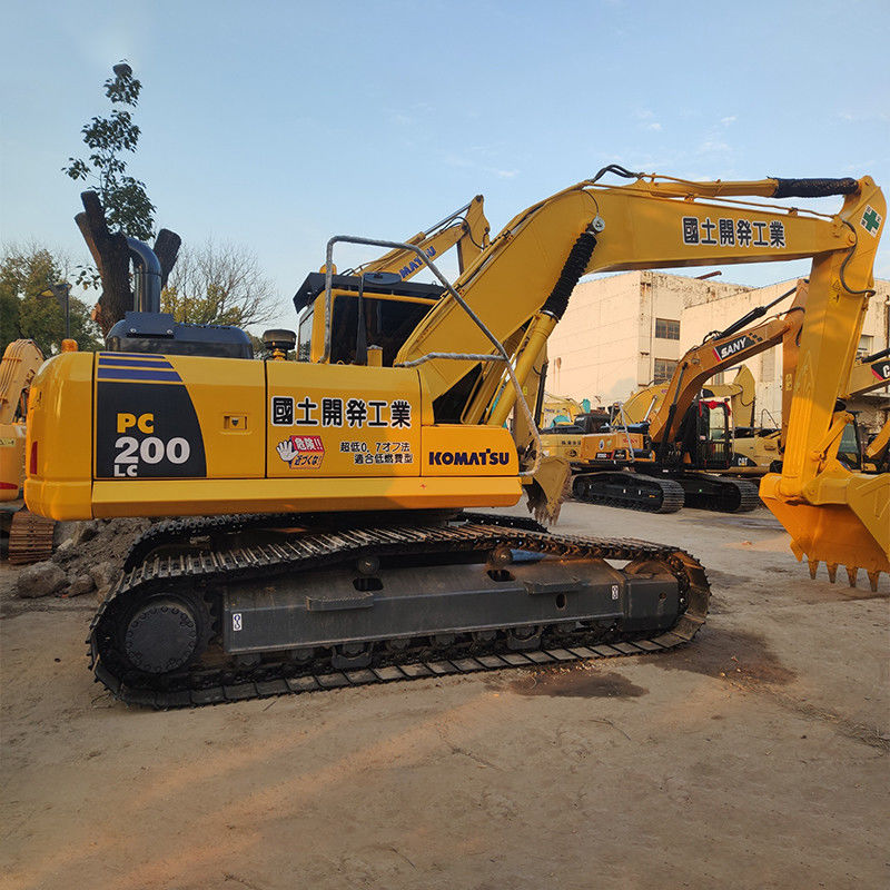 2017 Χρησιμοποιούμενος εξορυκτής Komatsu PC200 εξορυκτής 20 τόνων Crawler εξορυκτής με πρωτότυπο κινητήρα