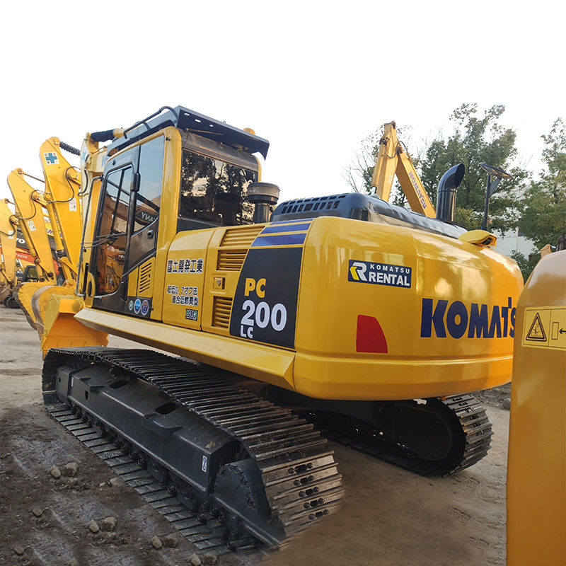 2017 Χρησιμοποιούμενος εξορυκτής Komatsu PC200 εξορυκτής 20 τόνων Crawler εξορυκτής με πρωτότυπο κινητήρα
