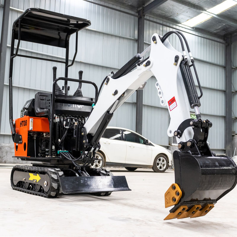 CHANGCHAI Μηχανή 1 τόνος Excavator Crawler Mini Digger με μήκος γείωσης 1140mm
