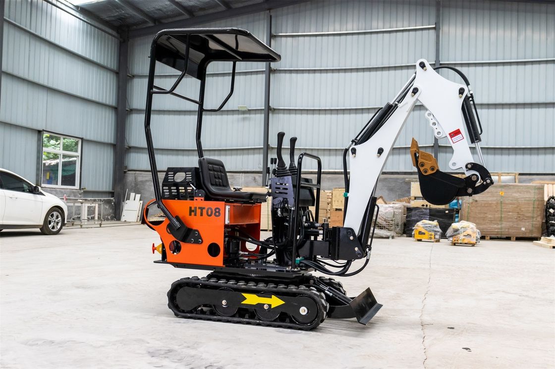CHANGCHAI Μηχανή 1 τόνος Excavator Crawler Mini Digger με μήκος γείωσης 1140mm