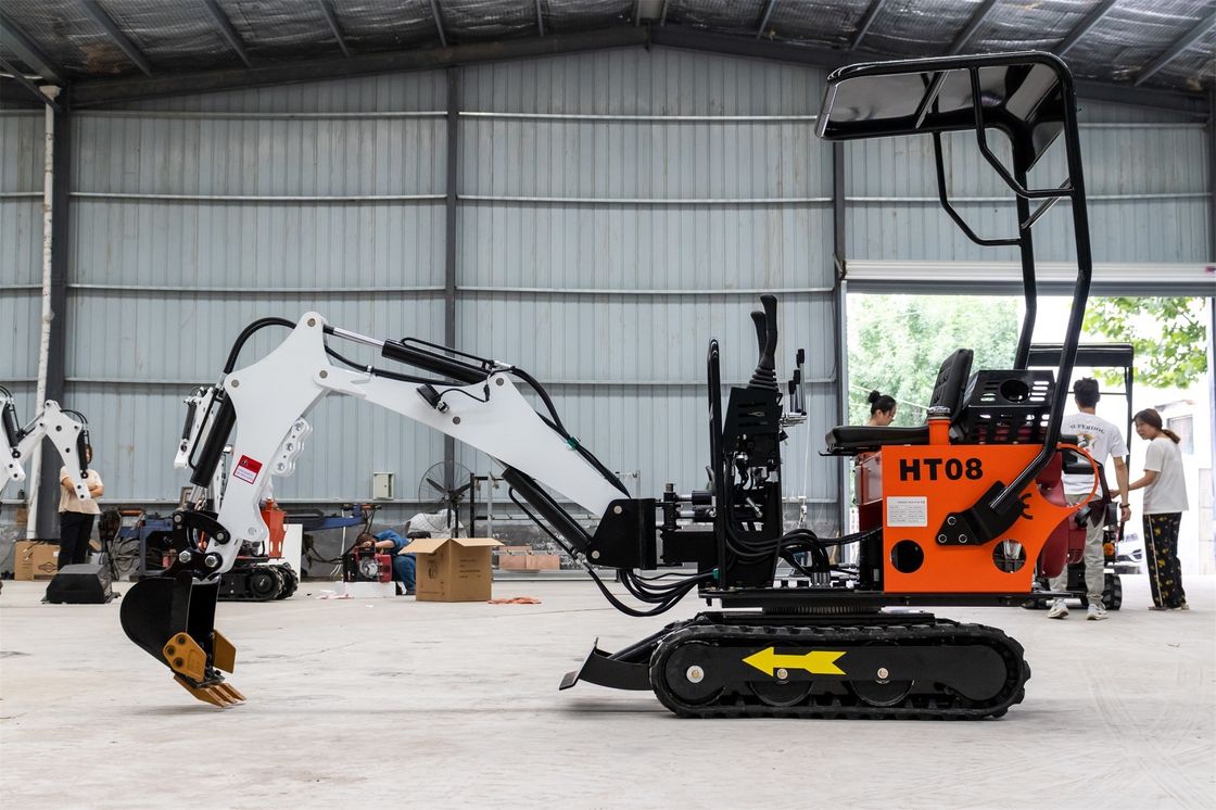 CHANGCHAI Μηχανή 1 τόνος Excavator Crawler Mini Digger με μήκος γείωσης 1140mm