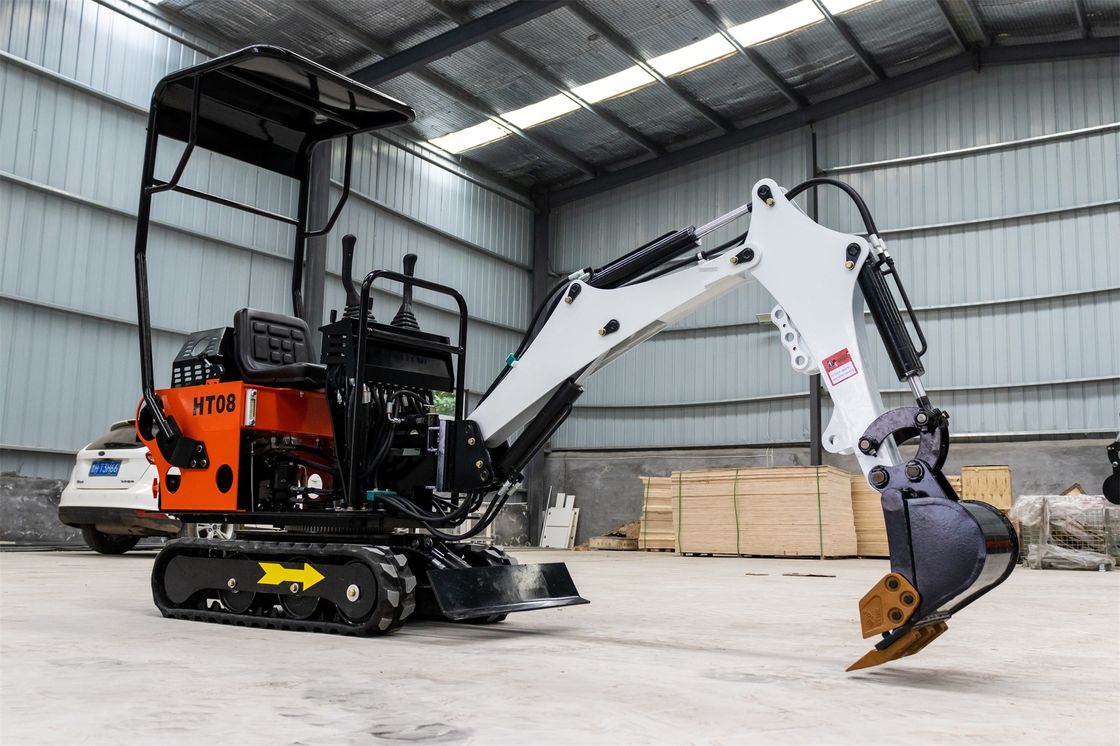 CHANGCHAI Μηχανή 1 τόνος Excavator Crawler Mini Digger με μήκος γείωσης 1140mm