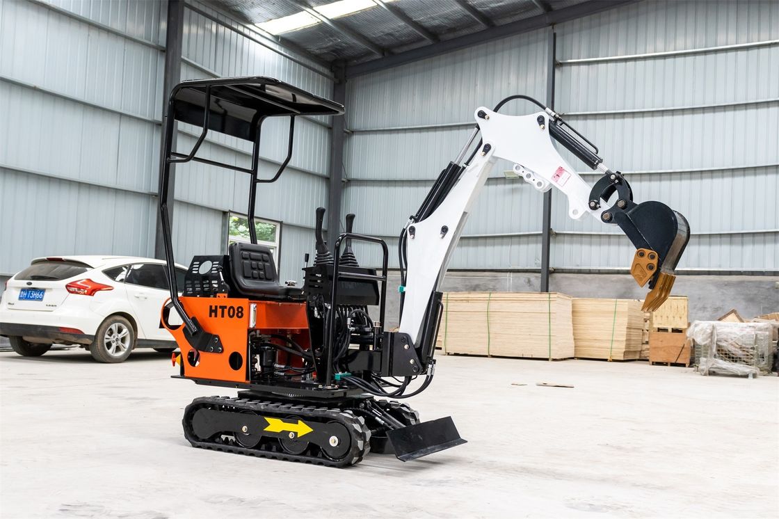CHANGCHAI Μηχανή 1 τόνος Excavator Crawler Mini Digger με μήκος γείωσης 1140mm