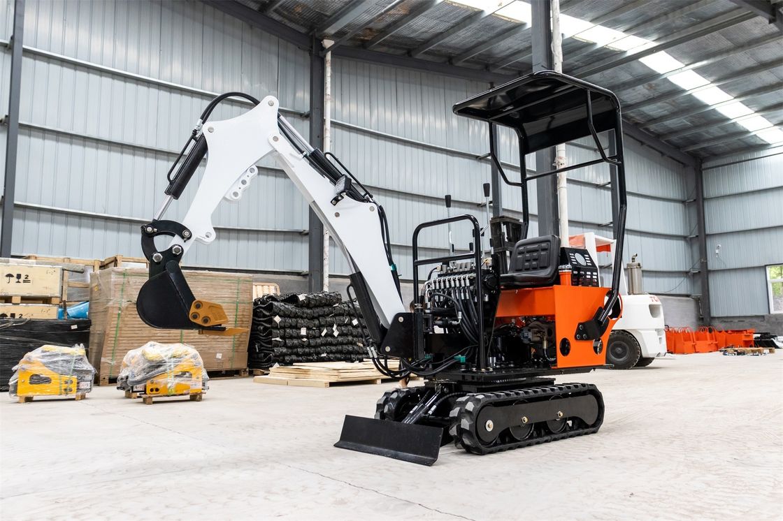 CHANGCHAI Μηχανή 1 τόνος Excavator Crawler Mini Digger με μήκος γείωσης 1140mm
