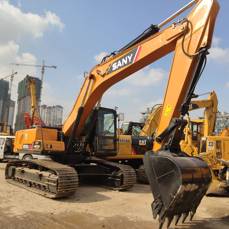 Χρησιμοποιημένη μηχανή Sany 215C Excavator Digger με 21 τόνους και βάρος 21900 KG