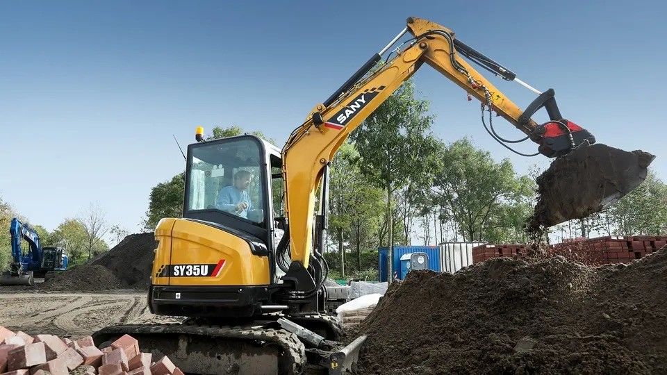Sany 35U Excavator Mini Χρησιμοποιούμενα Excavators Δεύτερο χέρι σκάφτης με καλή απόδοση