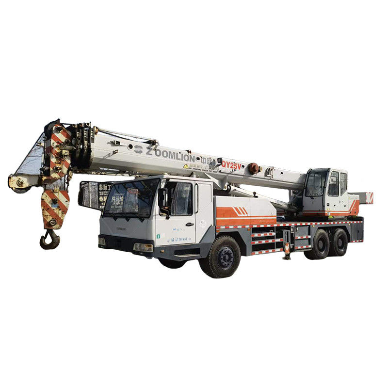 Zoomlion QY25V 25 τόνων Αριστερό σύστημα οδήγησης Χρησιμοποιούμενο φορτηγό γερανό και υδραυλική αντλία