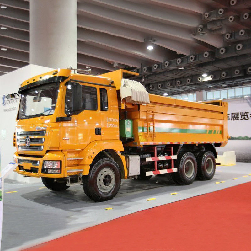 Shacman 6x4 βαρύ φορτηγό σκουπιδιών με χωρητικότητα φορτίου 31-40T και 13.00/2.0-25 τροχιά