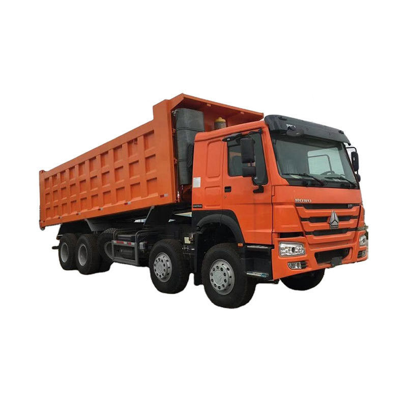 Χειροκίνητο παράθυρο SINO TRUCK 12 τροχών LHD 50tons Δεύτερο χέρι 8x4 Χρησιμοποιούμενο HOWO Τρακ