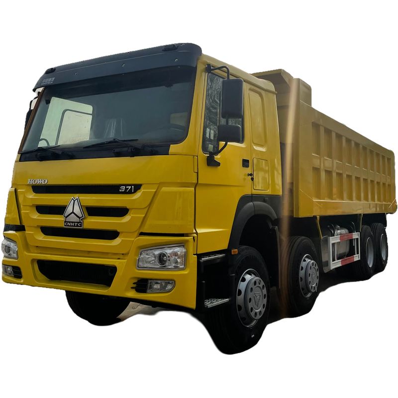 400-500L χωρητικότητα δεξαμενής καυσίμου HOWO 8x4 371hp Dump Tipper Truck με εναέρια ανάρτηση