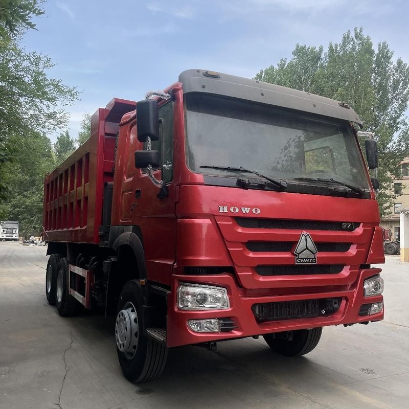 10 Αριθμός μεταφοράς προς τα εμπρός Sinotruk HOWO 371HP Χρησιμοποιημένα φορτηγά σκουπιδιών 6X4 για το ορυχείο κατασκευής
