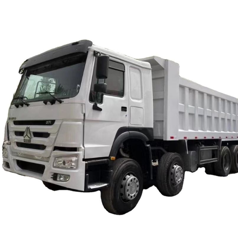 35 τόνων 371HP Sinotruk HOWO Χρησιμοποιούμενα φορτηγά απορριμμάτων 8*4 φορτηγά για την κατασκευή ορυχείων