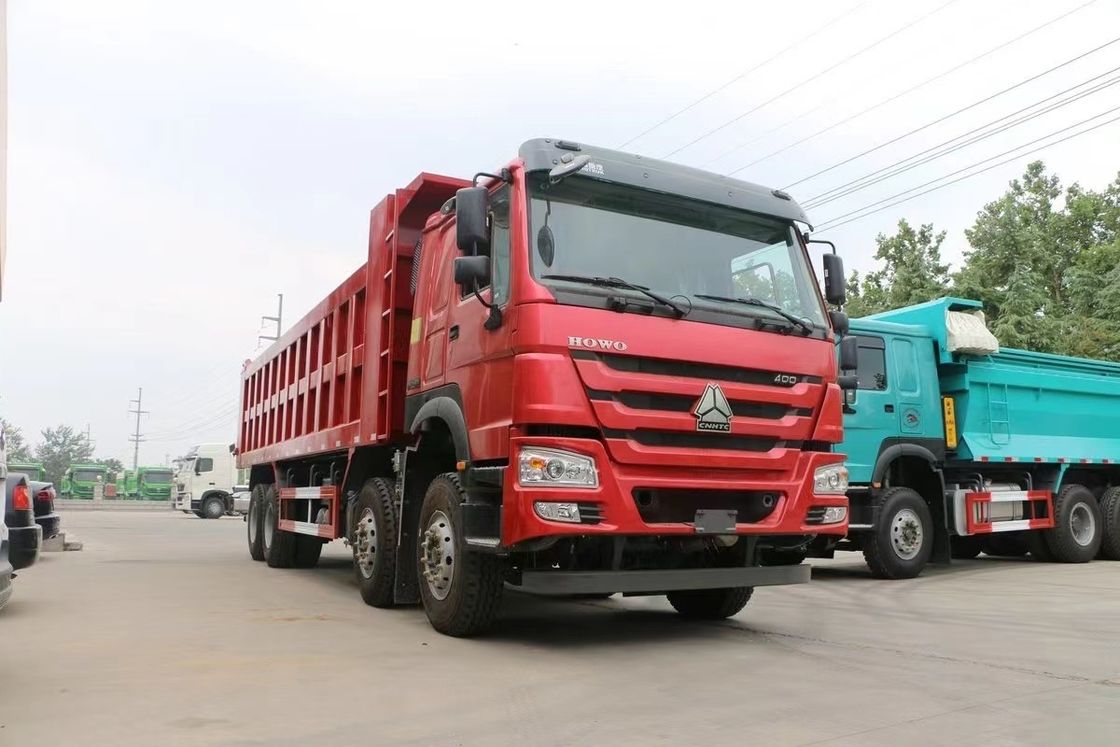35 τόνων 371HP Sinotruk HOWO Χρησιμοποιούμενα φορτηγά απορριμμάτων 8*4 φορτηγά για την κατασκευή ορυχείων