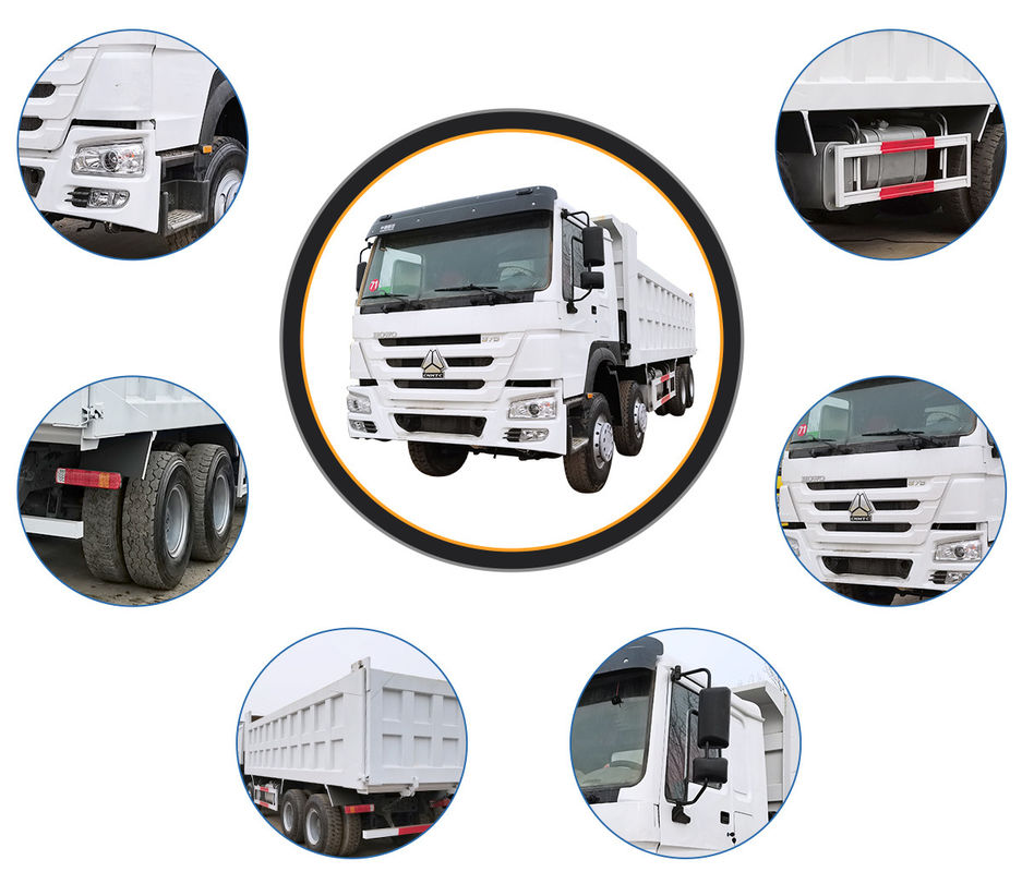 Πλήρως ανακαινισμένο 371HP 6X4 HOWO φορτηγό σκουπιδιών για την αστική κατασκευή