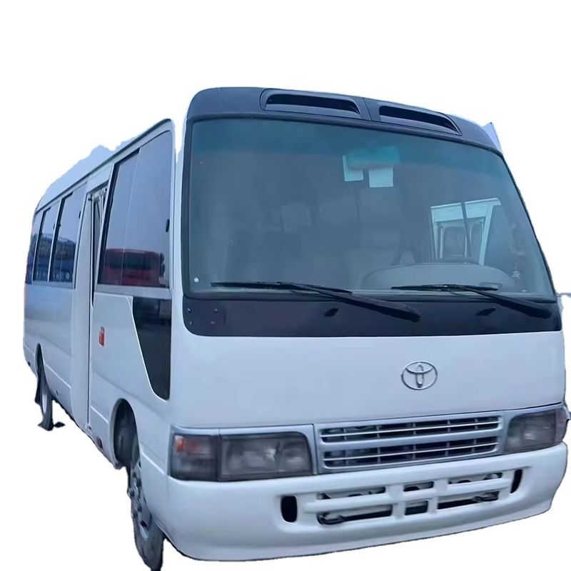 Αριστερό οδηγό Toyota Coaster Bus με 9.00R20 ελαστικά και χωρητικότητα κινητήρα 4L