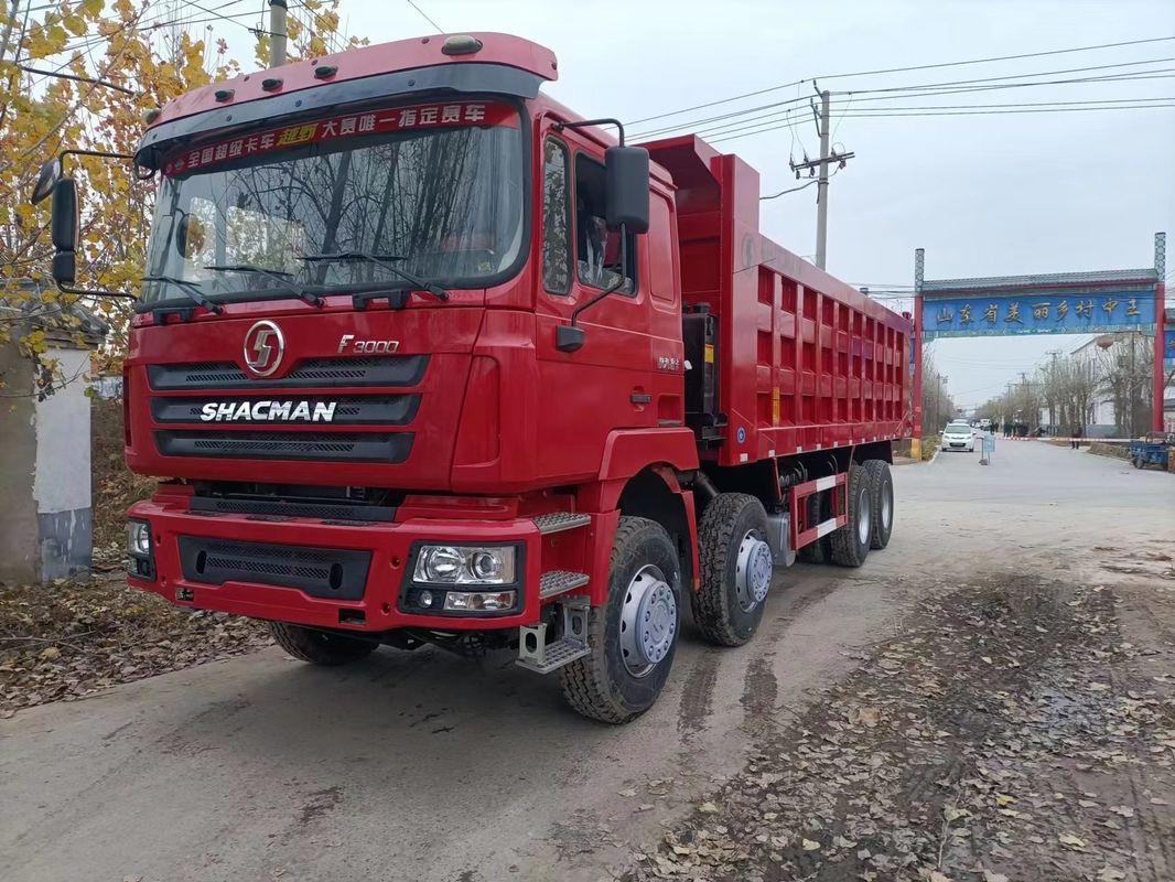 31T G.V.W. Χρησιμοποιούμενο Shacman HOWO X3000 380HP 8*4 βαρύ φορτηγό σκουπιδοτενεκέ