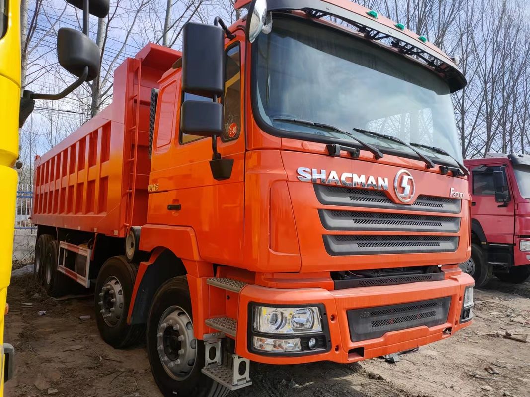 10 Προχωρητική μετατόπιση Χρησιμοποιούμενο Shacman Howo 8*4 RHD βαρύ φορτηγό σκουπιδοφόρου