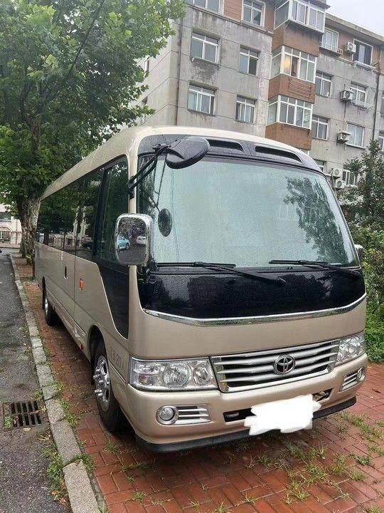 30 θέσεις Diesel Toyota Coaster Bus για τουριστικούς πολυτελείς λεωφορεία Πρότυπο εκπομπών Euro 3