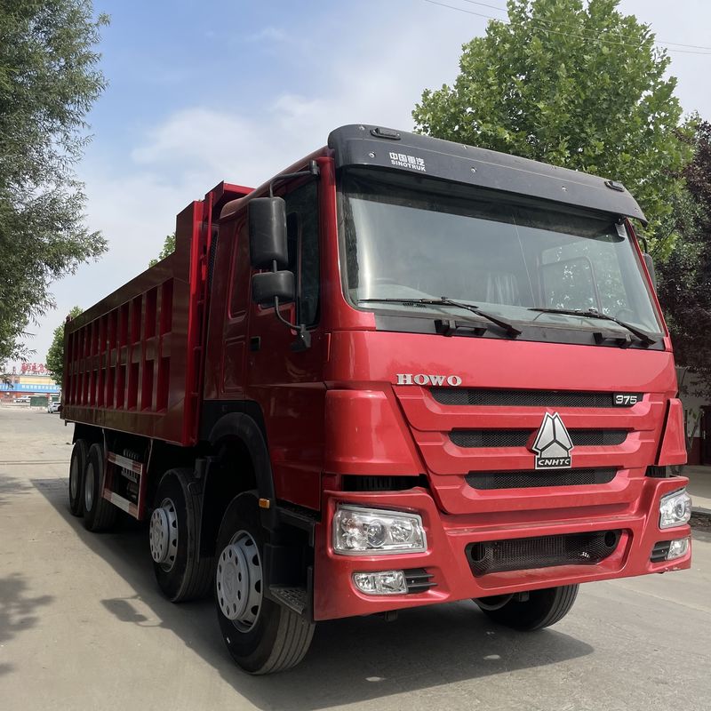 Μέγιστη ροπή 1500-2000Nm SINO TRUCK Χρησιμοποιείται HOWO 8*4 βαρύ φορτηγό απορριμμάτων