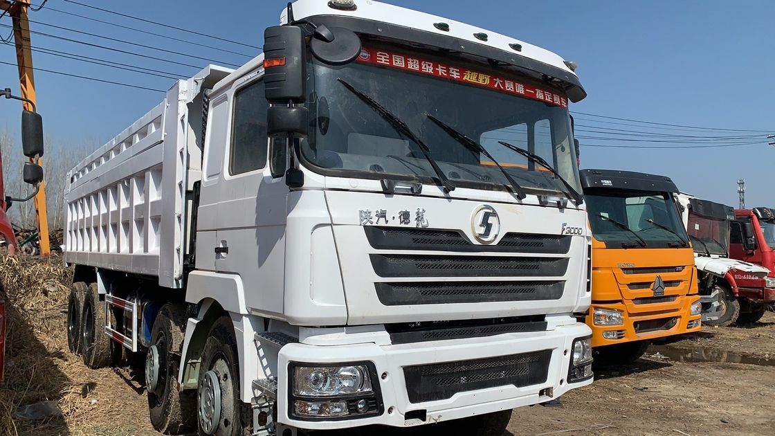 WEICHAI Μηχανή Χρησιμοποιείται Shacman Howo 380HP 8 * 4 βαρύ φορτηγό σκουπιδοτεμαχτήρα φορτηγό σκουπιδοτεμαχτήρα