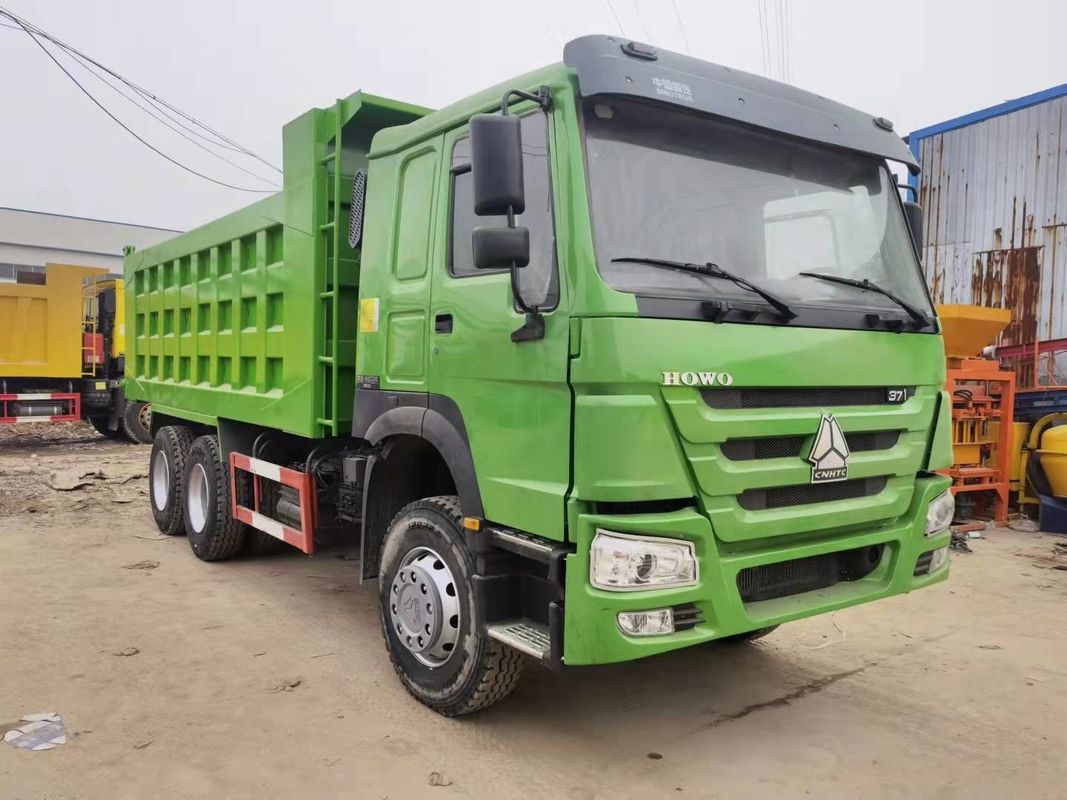 LHD SINO TRUCK HOWO 371HP 6x4 Χρησιμοποιημένο βαρύ φορτηγό για 2 επιβάτες