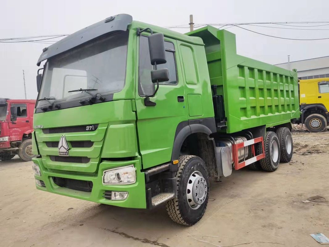 LHD SINO TRUCK HOWO 371HP 6x4 Χρησιμοποιημένο βαρύ φορτηγό για 2 επιβάτες