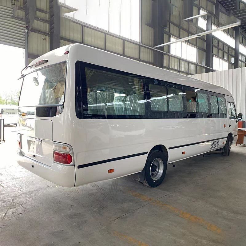 Χρησιμοποιούμενο χειροκίνητο Rhd Toyo ta Coaster Bus με κινητήρα και απόδοση τουρμποφορτιστή
