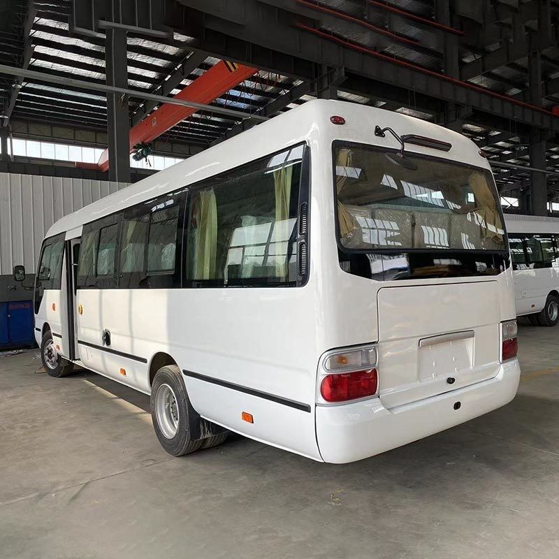 Χρησιμοποιούμενο χειροκίνητο Rhd Toyo ta Coaster Bus με κινητήρα και απόδοση τουρμποφορτιστή