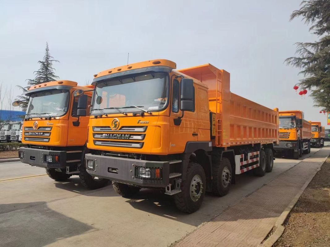 Μέγιστη ισχύς 400ps Shacman HOWO 380HP 8 * 4 βαρύ φορτηγό ντάμπινγκ