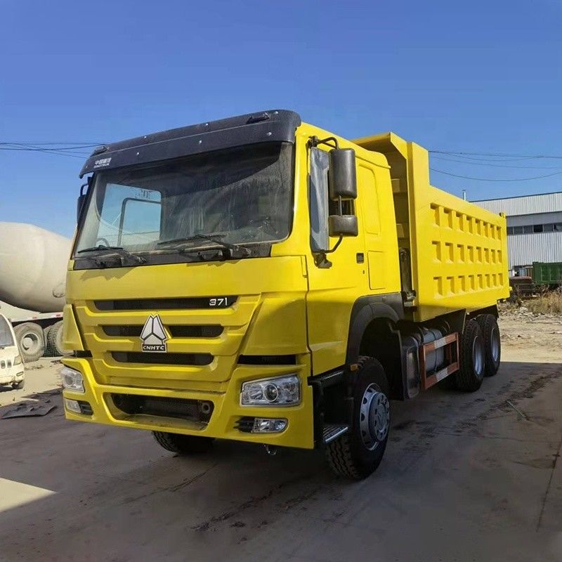 Χρησιμοποιούμενο Howo 6x4 Dump Truck 24 κυβικά μέτρα Τανκ φορτίου μήκος 4,2-5,3m και οθόνη αφής