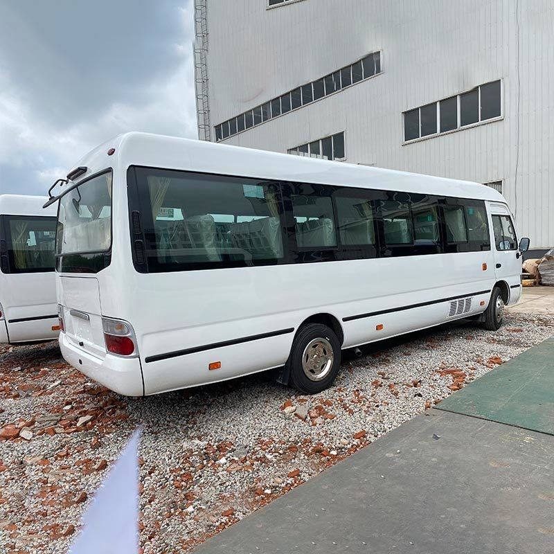 Δεύτερο χέρι τουριστικό λεωφορείο πολυτελείας 2023 Toyo ta Coaster 30 θέσεων LHD RHD κινητήρας ντίζελ